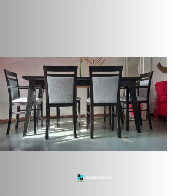 Juego nórdico wengue + 4 sillas y 2 Sillones